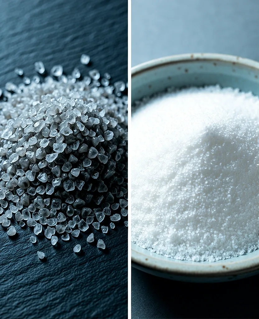 Comparing raw and refined textures